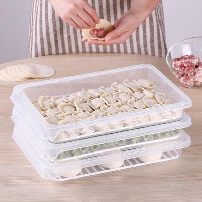 China SHIMOYAMA 34*22.5*5cm Dumpling Packing Box Kitchen Viable Storage Box With Airtight Lid for sale