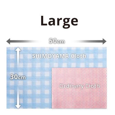 China SHIMOYAMA Sustainable Blue Non Woven Kitchen Cleaning Cloth Disposable Dish Towel Wet Dry Dual Function for sale