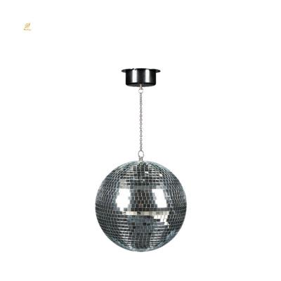 China Plastic Mirror Ball Christmas Ornament Rotating Mirror Ball With Led for sale