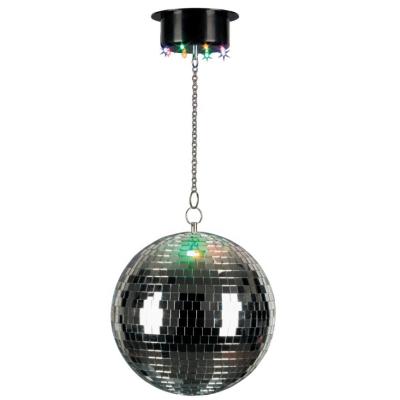 China 8 Inch Plastic Disco Mirror Ball With LED Motor Party Event KTV DJ Club Decoration for sale