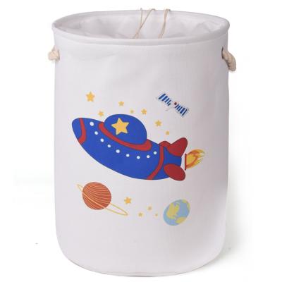 China Sustainable Toys Basket Kids Storage Canvas Storage Baskets With Wires for sale