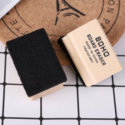 China White/Black Wood Felt Eraser Board Factory Price Table Eraser Size Chart Mini OEM Customized for sale