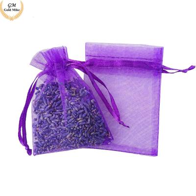 China Recyclable Custom Natural Organza Bag Drawstring Bag Small Organza Rope for sale