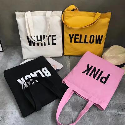 China Gift Canvas Cotton Customized Personality Packing Handle Bags Cotton Pouches Cotton Tote Bags for sale