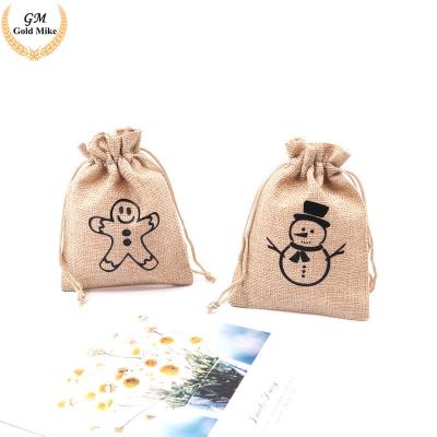 China Gift Jute Customized Personality Packing Handle Bags Cotton Pouches Cotton Tote Bags for sale