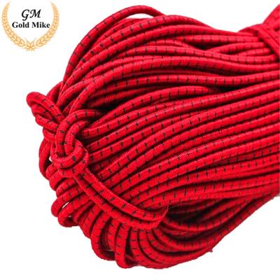 China High Tensile Durable Elastic Band Elastic Rope Red Color 2mm for sale