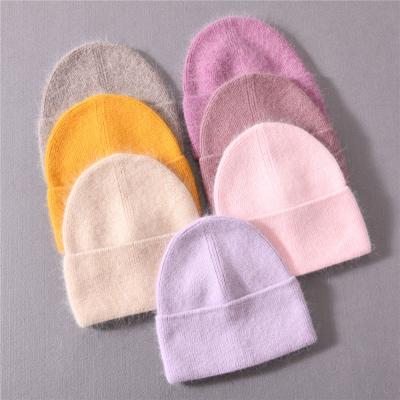 China COMMON Winter Hign Quality Wholesale Solid Color Women Customization Beanie Fashionable Warm Hat for sale