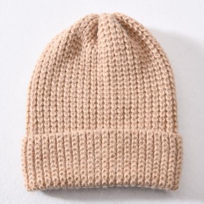 China COMMON knit Beanie Winter Hats High Quality Acrylic Blend Waffle Warm Thick Cuffed Unisex Adult Beanies for sale