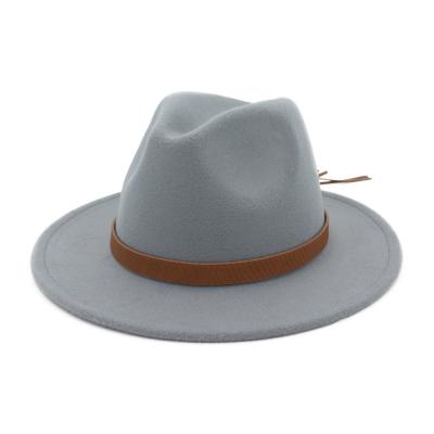 China Wholesale Popular Fashionable New Picture Design Hat Hign Quality Wool Unisex Fedora Hats for sale