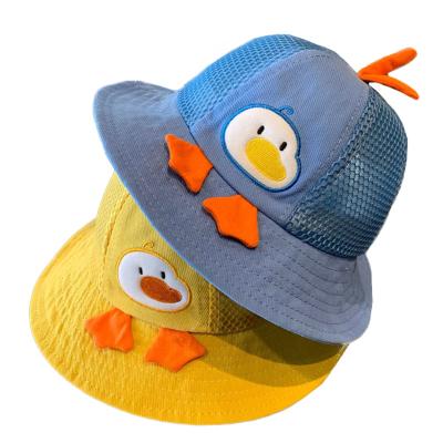 China Cute Cozy Summer Imitate Lovely Duck Children Boy Girl Children Cartoon Fisherman Hat Custom Fisherman Hat Animal Children Hat for sale