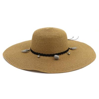 China Straw Hats Sun Beach Sombreros Straw Hat Custom Women Paper Image 2021 Summer Hats Paper Straw for sale