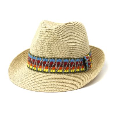 China High Quality Fashion Panama Straw Hats Image Men and Women Summer Custom Made Unisex Cowboy Straw Hats for sale