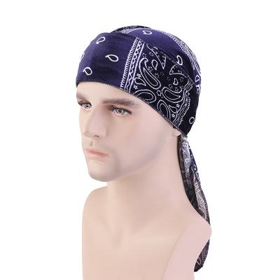 China Multifunctional High Quality Wholesale Wave Hat Silk Durag Satin For Men Women Bandana Silky Satin Durags Headwear for sale