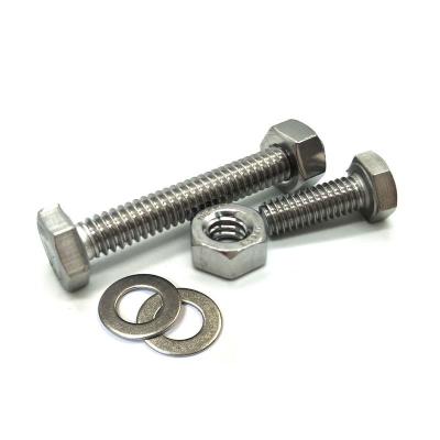 China HEX Factory Direct Sale Metric Galvanized Grade 8.8 Bolt And Nut Screw Washer DIN931 DIN933 Stainless Steel Hex Bolt for sale