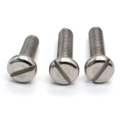 China Manufacturer Sales 304 Stainless Steel 306 Flat Slotted Head Pan Screw for sale