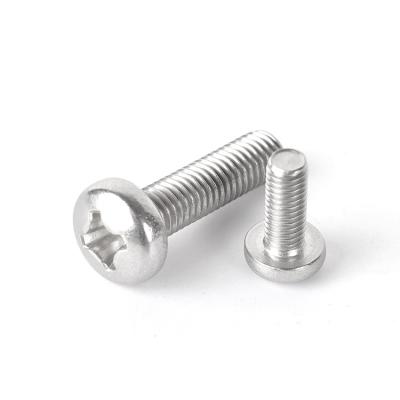 China Metric M2 M3 M4 M5 M6 M7 M8 M10 6-32 Pan Din 7985 Phillips Pan Head Machine Screw Stainless Steel Machine Screw for sale