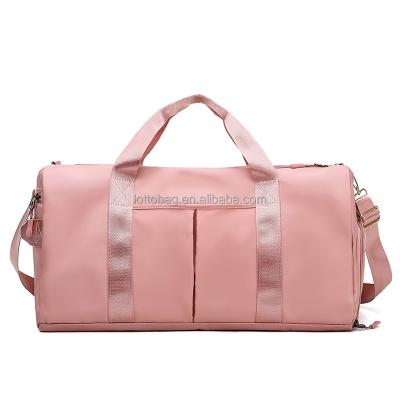 China SG8035 2021 new sports waterproof wet and dry separation nylon waterproof sports swimming gym duffel bag pink gym bag for sale