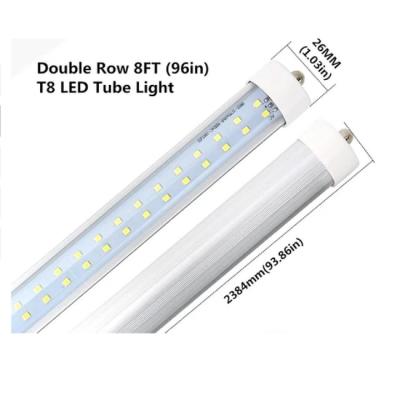 China 40-Watt 8 ft. T8 FA8 Single Pin Type A Plug and Play Linear LED Tube Light Bulb, Daylight for sale