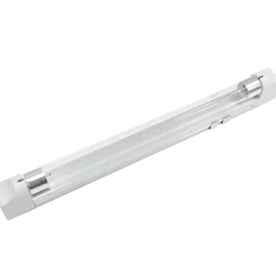 China 60cm 254nm uvc 20w t8 fluorescent tube with 75uv/cm² clear cover 330degree for disinfection cabinet for sale