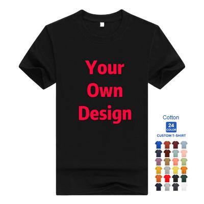 China Custom Wholesale Plain Printing Plain Factory Logo T-shirt Designs Sublimation Graphic White T Shirt Anti Shrink Plus Size Mens T Shirts For Sale for sale