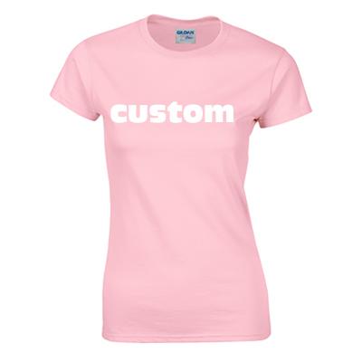 China Wholesale Anti-Wrinkle Designer Ladies T-shirt Women White 100% Best Logo Printing Custom Cotton White T-shirts for sale