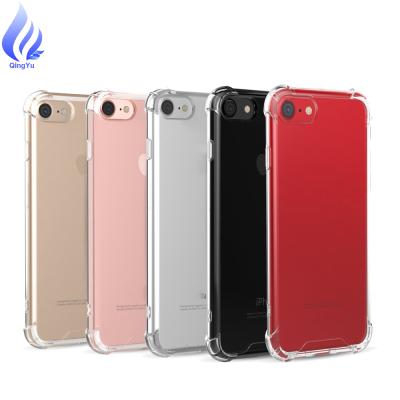 China Wholesale Clear Shock Absorption Case 1.0mm TPU & PC Back Bumper Case For iPhone 7 8 plus for sale