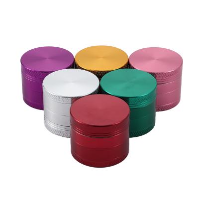 China RUKIOO Aluminum Alloy Wholesale Customized Aluminum Alloy Herb Grinder Machine Manual Tobacco Herb Smoking Accessories for sale