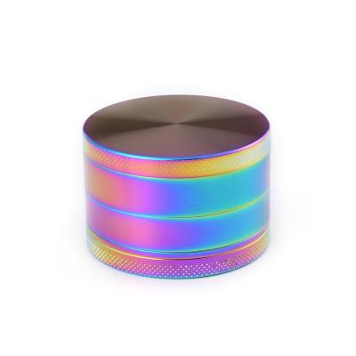 China Wholesale Customized Zinc Alloy Dry Herb Herb Grinder Manual Tobacco Grinder 4 Layers Zinc RUKIOO Colorful for sale