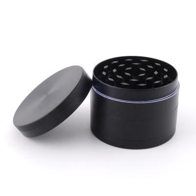 China Rukioo Factory 40mm 4 Parts Custom Wholesale Zinc Alloy Herb Grinder Smoking Accessories High Quality Portable Herb Grinders for sale