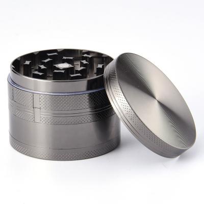 China Rukioo Factory 63mm 4 Parts Custom Wholesale Zinc Alloy Herb Grinder Smoking Accessories High Quality Portable Herb Grinders for sale