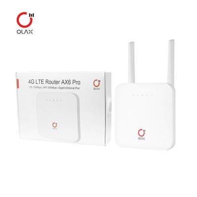 China Pro Cat4 4000mah 300mbps Lte ENTERPRISE AX6 wireless mobile hotspot with Sim Card 4g Cpe router 4g wifi router for sale