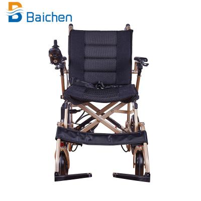 China 2022 Electric Folding Wheelchair Convenient Wheelchair For Older Aluminum Electric Wheelchair for sale