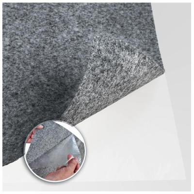 China Selft soft black gray anthracite adhesive compound nonwoven fabric felt in 3mm 4mm thickness for sale