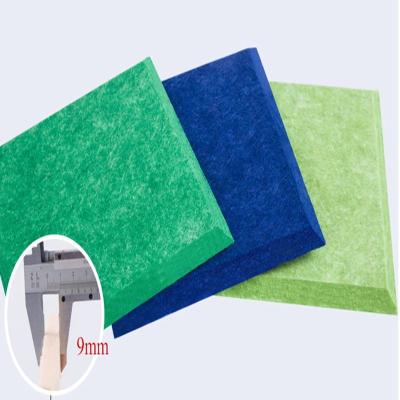 China Highly Effective Sound Absorption 9mm/12mm Eco Polyester Fiber Acoustic Panel High Density PET Felt Sound Absorbing Ceiling Acoustic Panels for sale