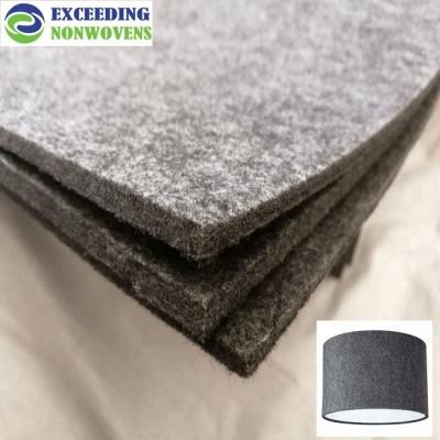 China Anti-pull 5mm 8mm 10mm needle punched polyester nonwoven felt thermoforming pet felt fabric for storage furniture for sale