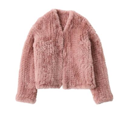 China Hot Faux Fur Women Faux Rabbit Fur Coat Jacket Lady Short Fur Coats Fall Winter Jackets Customized Colors FF909 for sale