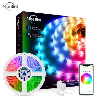 China Gosund Home Nitebird 5M Smart Light Strip by Wifi Voice Control App Control TV Back Sync to Music Smart Light Strip with CE FCC RoHS for sale