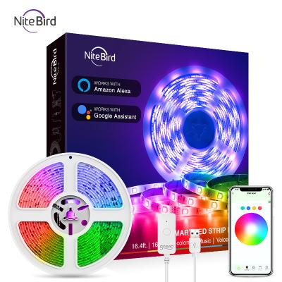 China Gosund Residential Nitebird Tuya Smart Led Strip Wifi TV RGB Light APP Control 5050 Works With Alexa Google Assistant Wholesale for sale