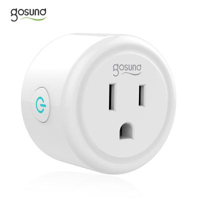 China Tuya modern wifi minimalist socket US plug Gosund smart work with Alexa/Google home with timer function for sale