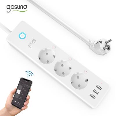 China Factory Supply Original Factory Supply USB Quick Charge Smart Multi Plug Surge Eu Plug Surge Protector AC Outlet 3 Smart Universal Power Strip for sale