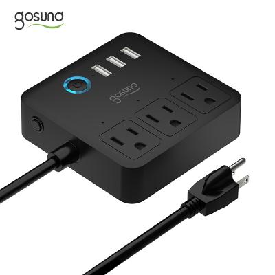 China Gosund USA Wifi USA Usb Ports Power Charging Surge Strip Power Protector Plug 3 Plug 3 Smart Outlet for sale