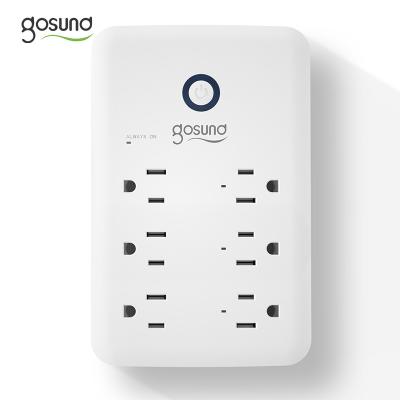 China Convenient Security Gosund Smart 6-Outlet Power Strip With USB 3 Port Fast Charging Surge Protector for sale