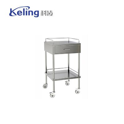 China KL-TC030 Stainless Steel Trolley Surgery Treatment Trolley 510×510×940mm for sale