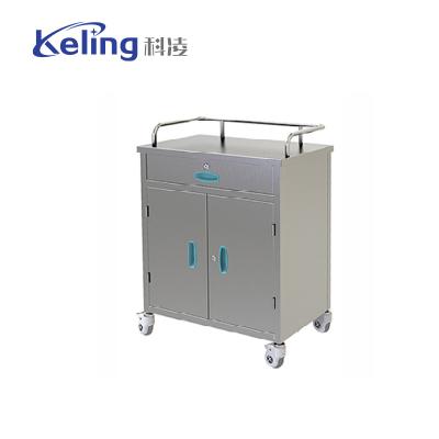 China Stainless Steel Anaesthetic Trolley KL-TC034 For Commercial Furniture for sale