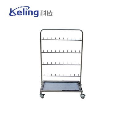 China KL-TC42 Swab Stand Ss Instrument Trolley Hospital Instrument Trolley 1500mm for sale