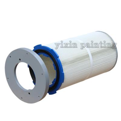 China Powder Recovery Air Filter Element Chuck Type Wide Fold Design Large Air Volume for sale