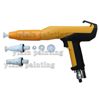 China Yellow Powder Coating Spray Gun / Automatic Electrostatic Paint Gun for sale