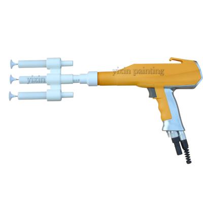 China Three Nozzles Electrostatic Powder Spray Gun For Industry Wear Resistance for sale