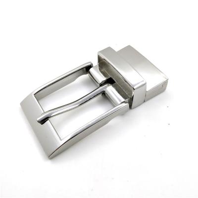 China Wholesale Custom Single Clip Pin Buckle Leather Reversible Custom Logo Belt Buckle Nickel Free for sale