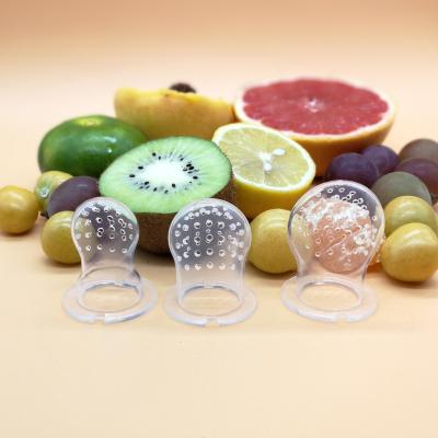 China BPA Free 2021 Complementary Baby Food Feeder Baby Fruit Chewing Silicone Pacifier Baby Nipple Fruit Feeder for sale